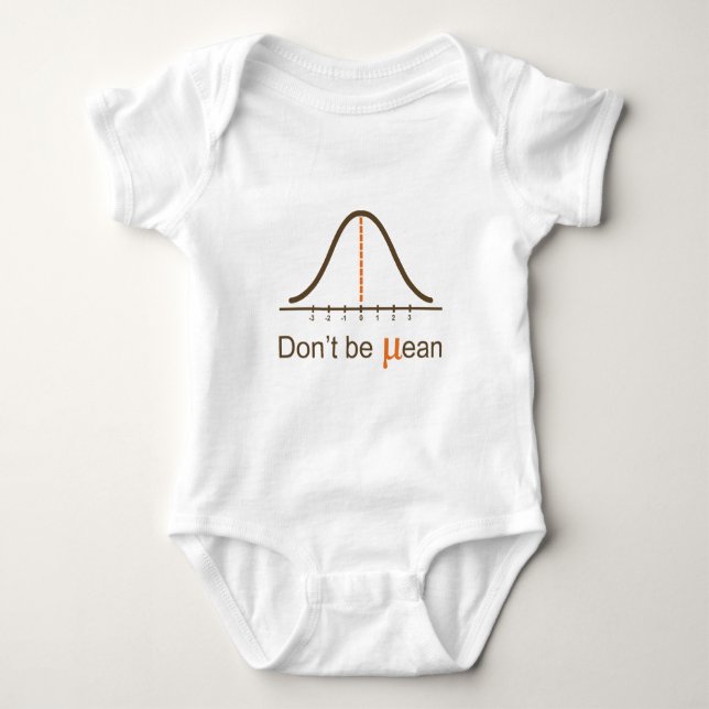 Don't be mean baby bodysuit (Front)