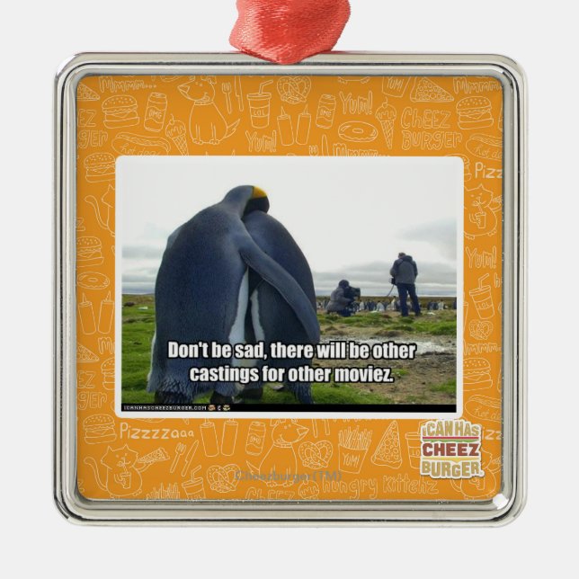 Don't be Sad Metal Tree Decoration (Front)