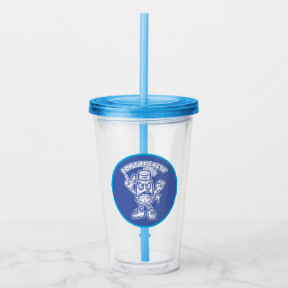 Don't Be Salty, Funny Illustration Acrylic Tumbler