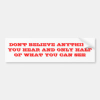DON'T BELIEVE STICKER