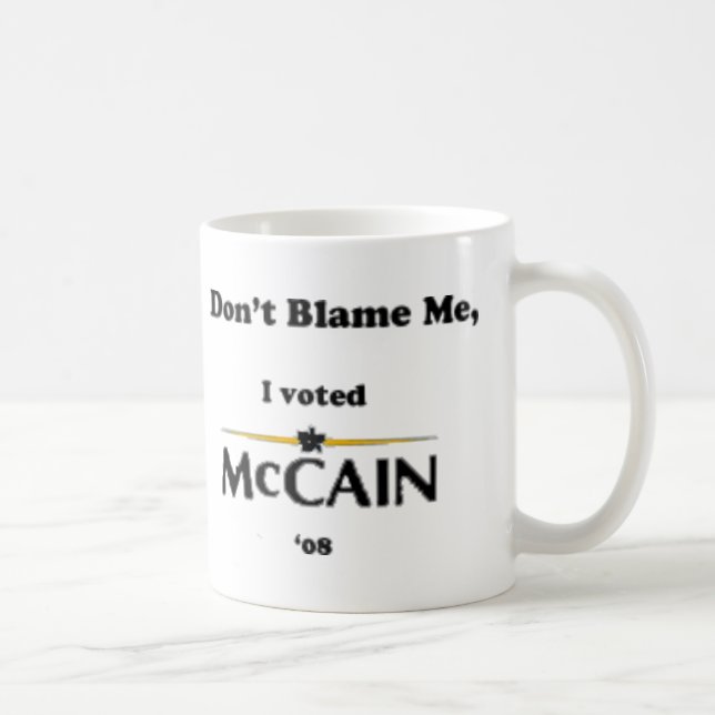 don't blame me coffee mug (Right)