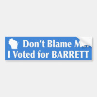 Don't Blame Me! I Voted for BARRETT