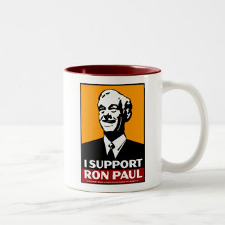Don't blame me. I voted for, Ron Paul Two-Tone Coffee Mug
