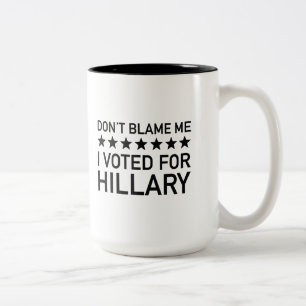 Don't Blame Me Two-Tone Coffee Mug
