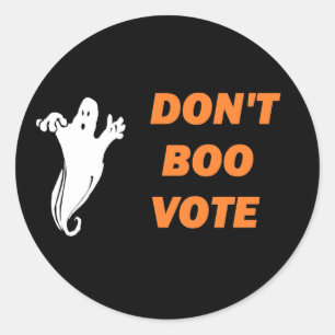 Don't Boo Vote! Stickers