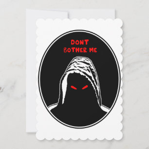 Dont bother me concept illustration card