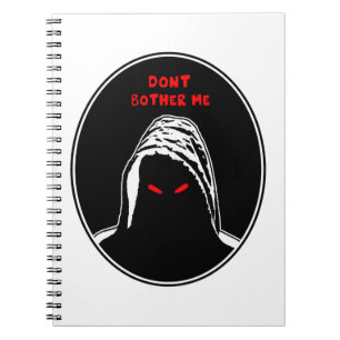 Dont bother me concept illustration notebook