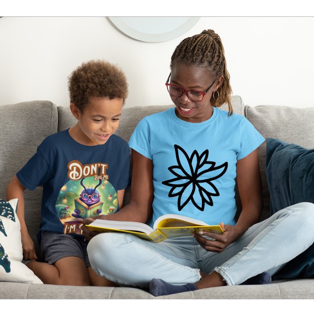 Don't Bug Me I'm Reading Cute Bug T-Shirt (Warning: This little reader is officially in bug mode and books come first!)