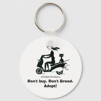 Don't buy. Don't Breed. Adopt! Key Ring