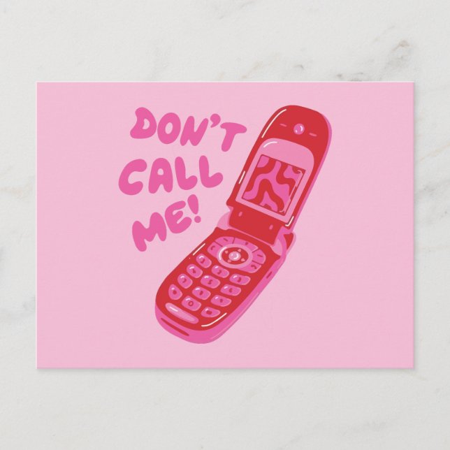 Don't call me  holiday postcard (Front)