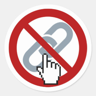 Don't Click Links Sticker
