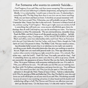 Don't Commit Suicide! Flyer