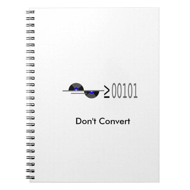 Dont Convert Spiral Notebook (Front)