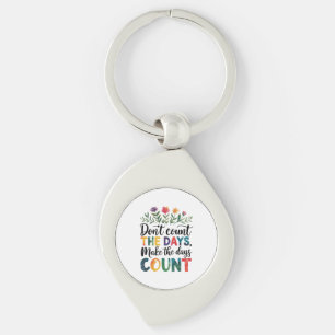 Don't count the days, make the days count key ring