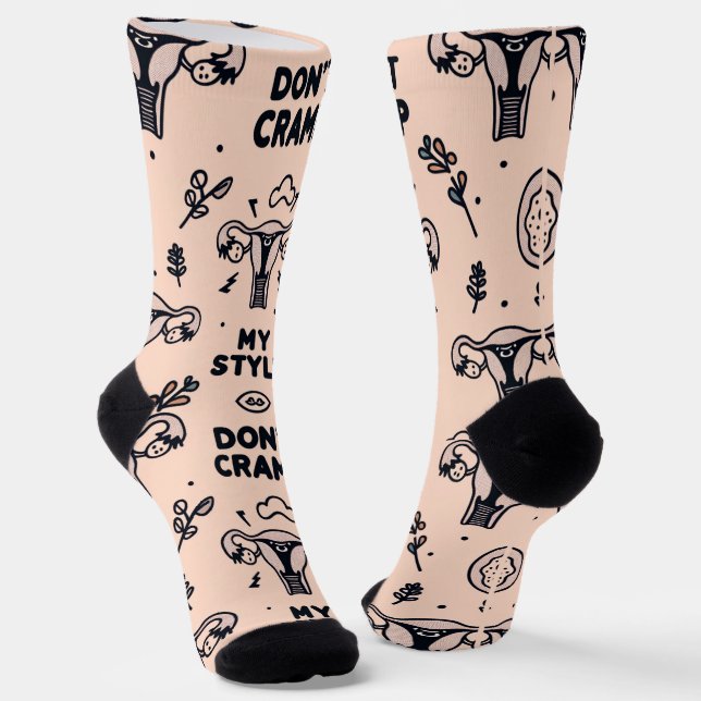 Don't Cramp My Style Socks (Angled)