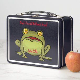 Don't Croak Without Jesus! Metal Lunch Box