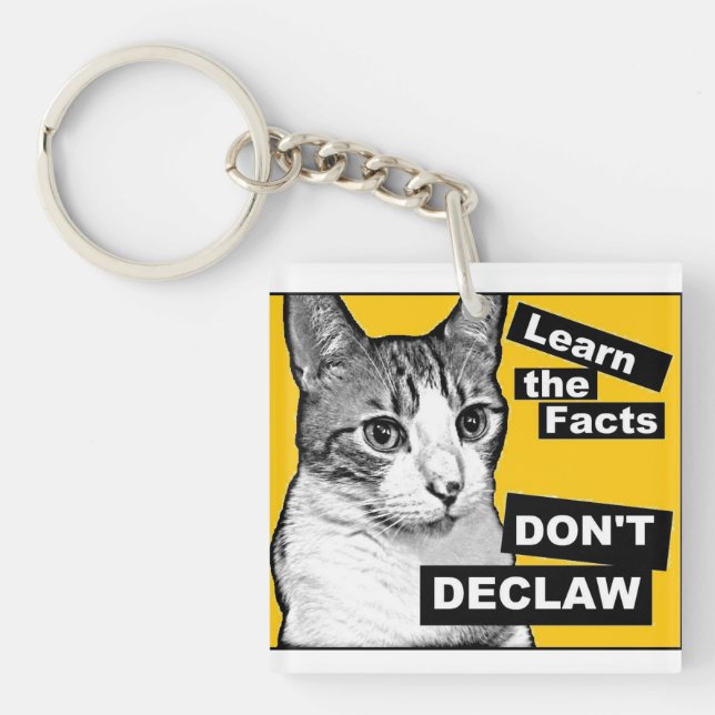 Don't Declaw Key Ring (Front)