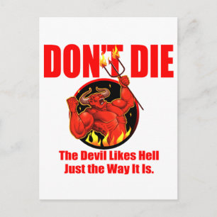 Don't Die... Postcard