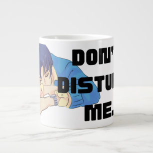 'Don't Disturb Me' Anime-Style Jumbo Mug