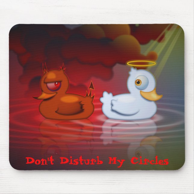 Don't Disturb My Circles Mouse Pad (Front)