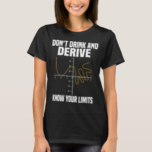 Dont Drink And Derive And Know Your Limit  T-Shirt
