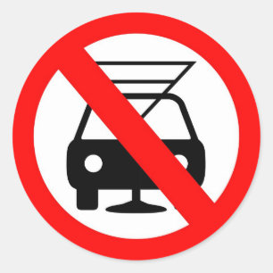 Dont drink and drive classic round sticker