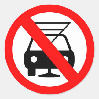 Dont drink and drive classic round sticker