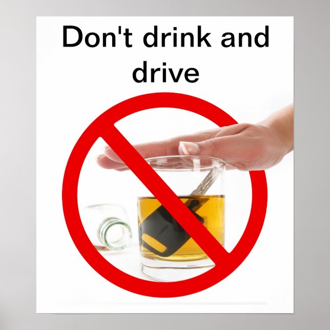 Don't drink and drive poster (Front)