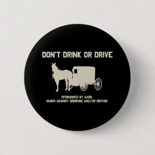 dont drink or drive 6 cm round badge