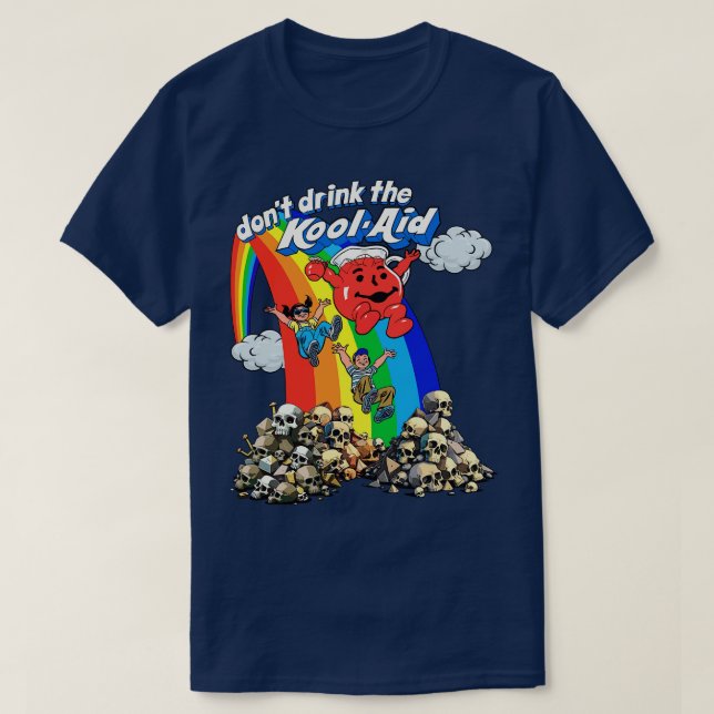 Dont Drink The KoolAid Retro Psychedelic Design 1 T-Shirt (Design Front)