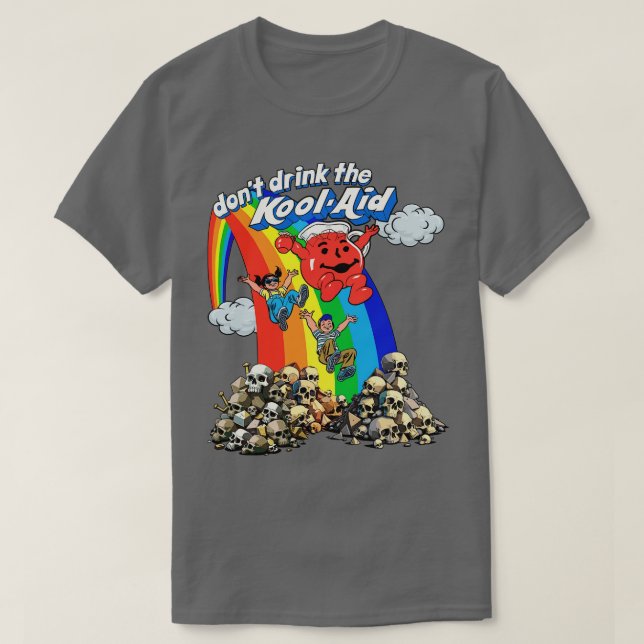 Dont Drink The KoolAid Retro Psychedelic Design 1 T-Shirt (Design Front)