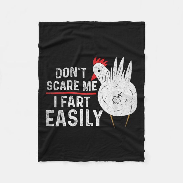 Don't E Me I Fart Easily Funny Sarcasm Humour Chic Fleece Blanket (Front)