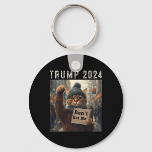 Don't Eat Me Cats For Trump 2024 Key Ring