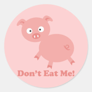 Don't Eat Me Classic Round Sticker