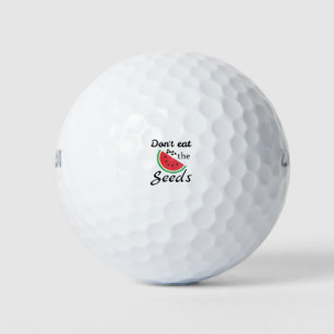 don't eat the seed golf balls
