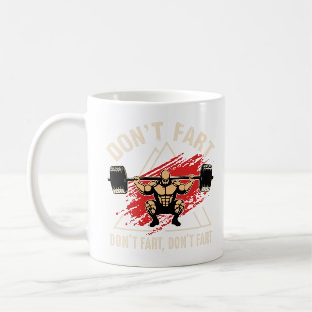 Don't fart coffee mug (Left)