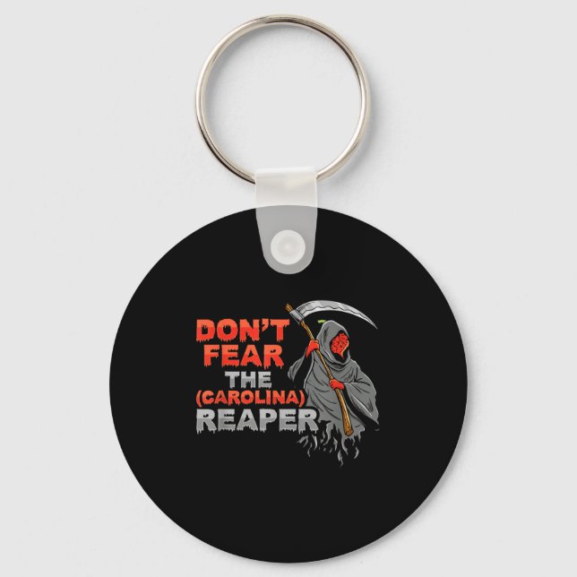 Dont Fear The Carolina Reaper Design  Key Ring (Front)