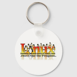 Don't Fear The Penguin Key Ring
