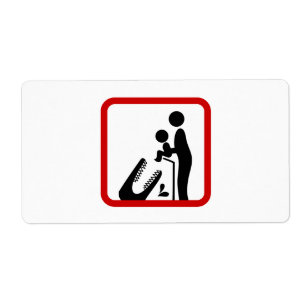 Don't Feed Baby To The Crocodile Zoo Sign