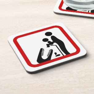 Don't Feed Baby To The Crocodile Zoo Sign Coaster