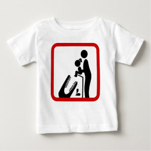 Don't Feed Daughter To The Crocodile Zoo Sign Baby T-Shirt