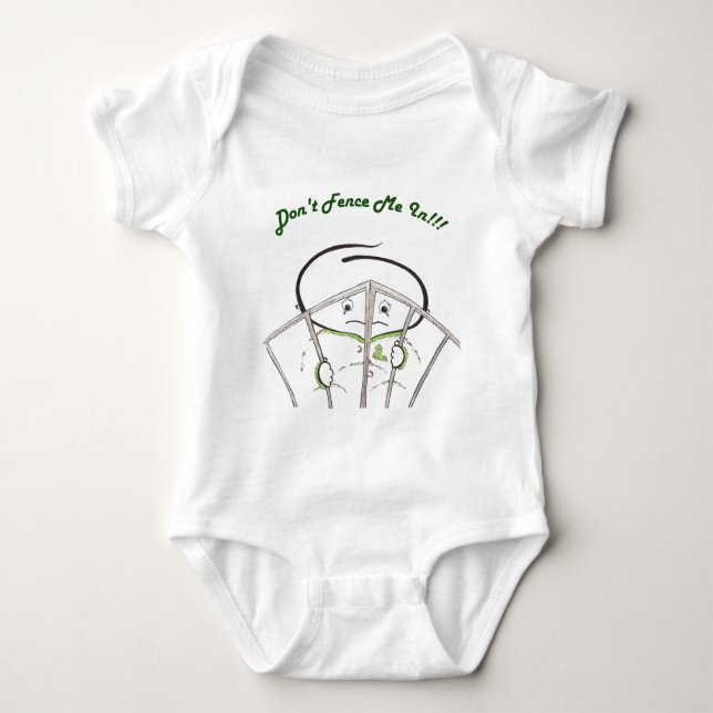 Don't Fence Me In!! Baby Bodysuit (Front)