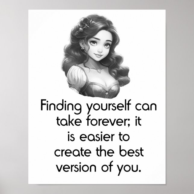 Don't find yourself; Create yourself Poster (Front)