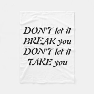 Dont fleece blanket