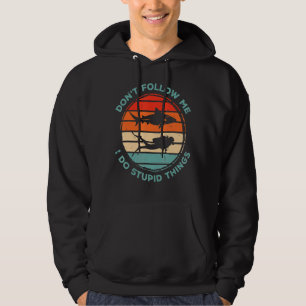 Dont Follow Me I Do Stupid Things Diver Scuba Divi Hoodie
