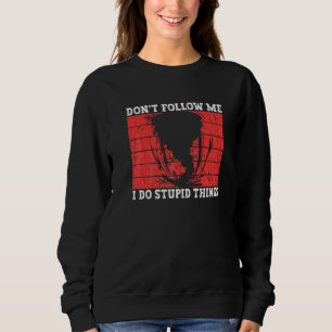 Don't Follow Me I Do Stupid Things  Storm Chasing Sweatshirt