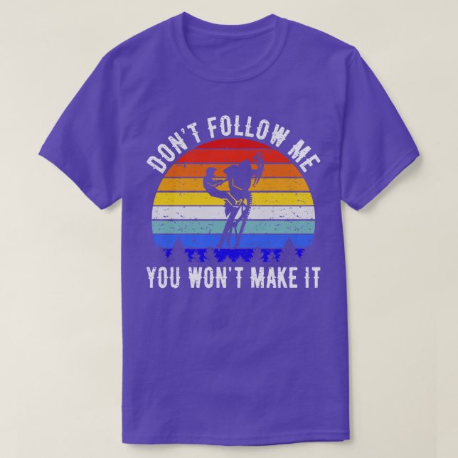 Dont Follow Me You Wont Make It Snowmobile V T-Shirt (Design Front)
