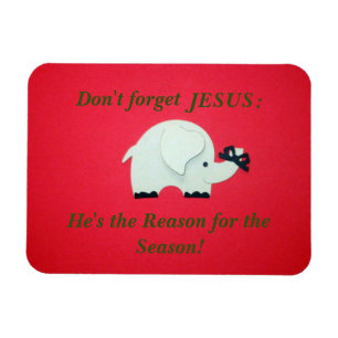 Don't forget Jesus, he's the reason for the season Magnet