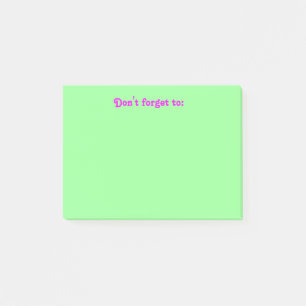 "Don't forget" post-it Post-it Notes