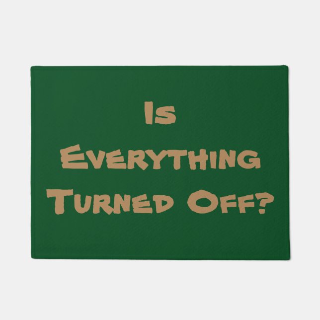 don't forget reminder fun reminder slogan doormat (Front)